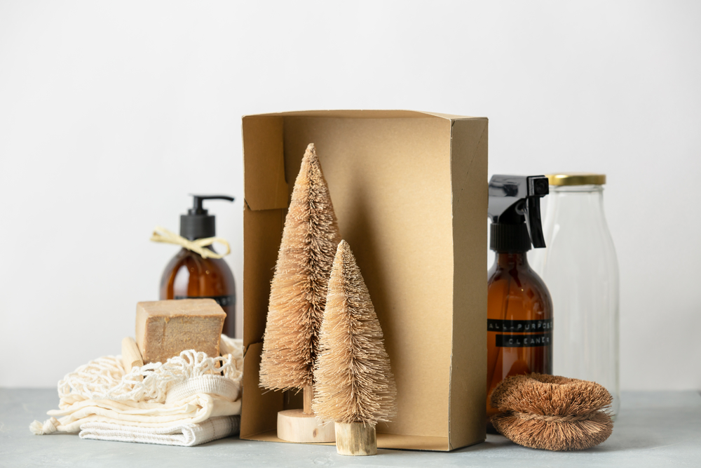 盒裝椰子纖維圣誕樹 零浪費美容、身體護理與家居清潔新選擇